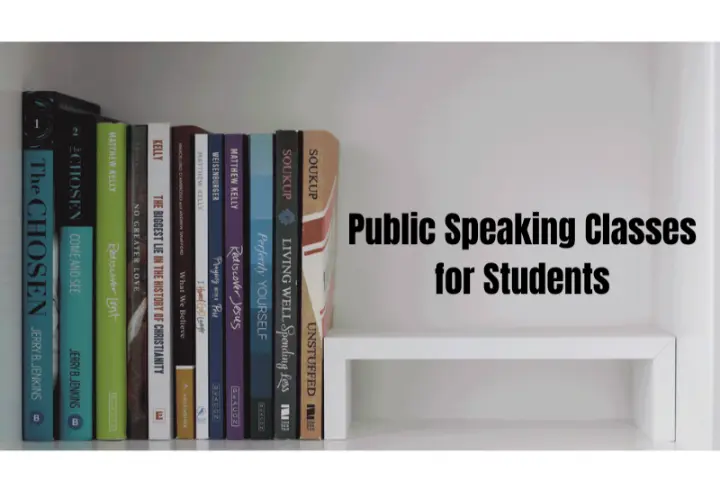Public speaking classes for students course banner